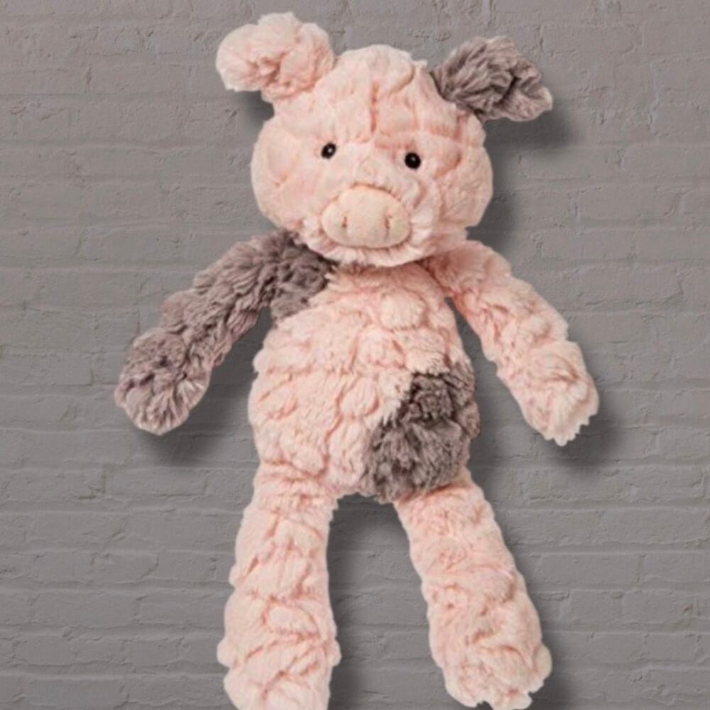 Mary Meyer Putty Piglet Plush Stuffed Animal Pink Grey Gift Decor Nursery 11"